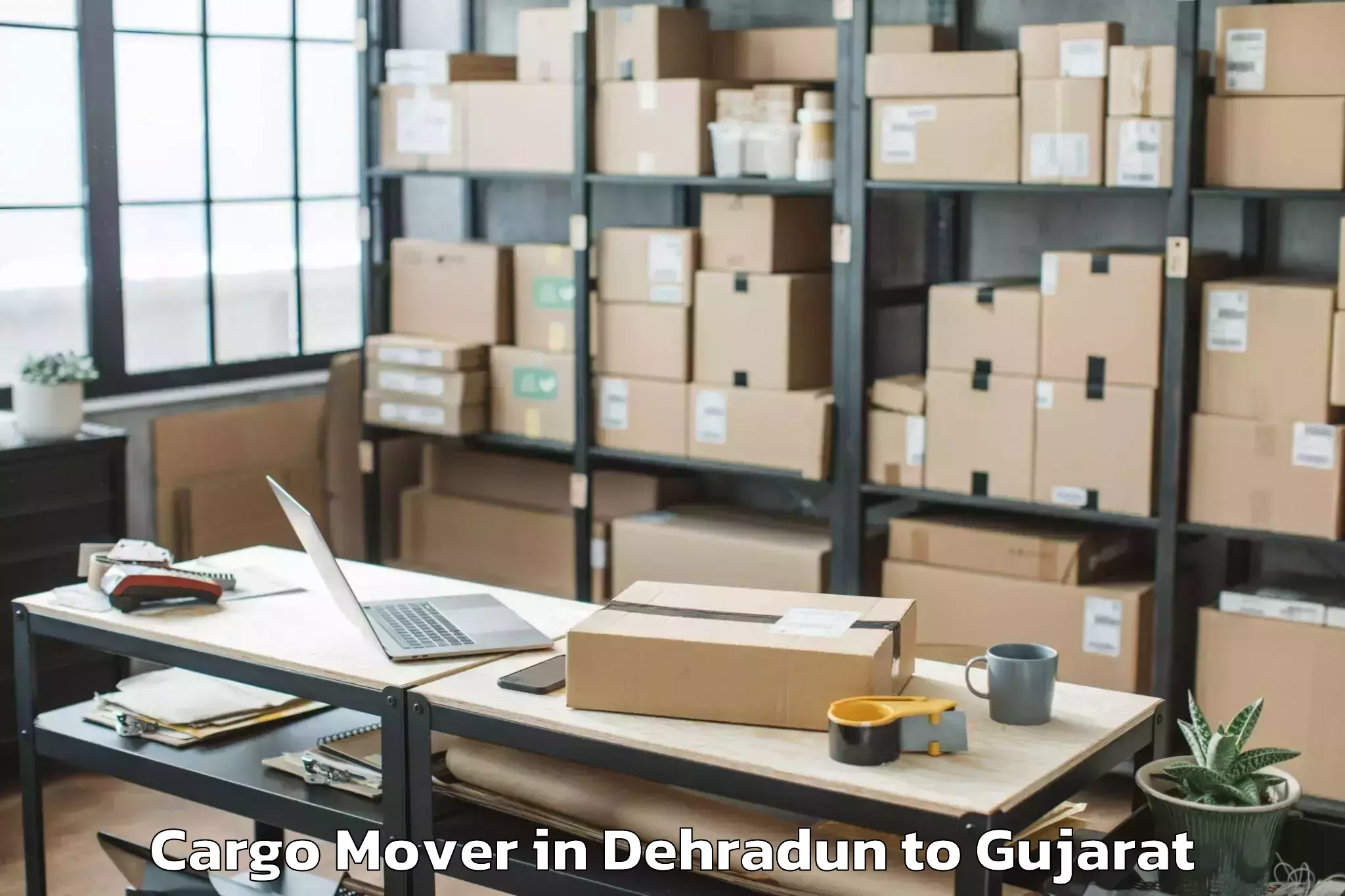 Affordable Dehradun to Lavad Cargo Mover